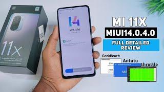 Full Detailed Review Mi 11X After MIUI 14.0.4.0 | Antutu,GeekBench,CPU Throttling Test