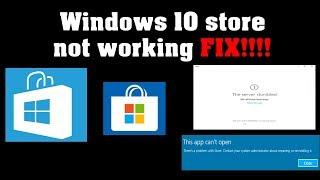 Solved! Windows Store Not Working/Won't Open | Windows 10