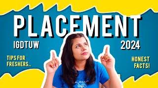 Placement Statistics 2024| IGDTUW | by student -Tithi Pandey