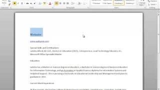 How to Create a Table of Contents in Word 2010