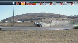 Pirelli World Challenge (GTS/GTSA) 2017. Race 2 Grand Prix of Sonoma. Tony Gaples Huge Crash