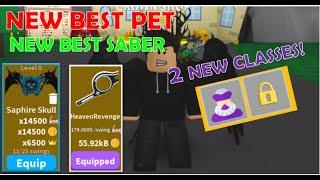 SABER SIMULATOR NEW UPDATE (NEW RANKS AND OP PETS) Roblox Saber Simulator