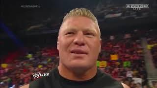 Brock Lesnar return and attacks Mark Henry