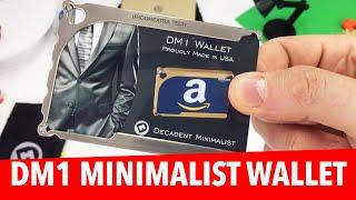 BEST MINIMALIST WALLET? Titanium DM1 Decadent Wallet.