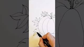 #pumpkin #Art #drawing #fun #tutorial #beautiful #learning #easy #howtodraw #education #doodle