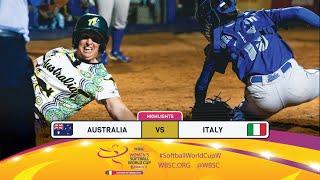 Highlights | Game 20 Australia vs Italy | 2024 WBSC Women’s Softball World Cup - Finals