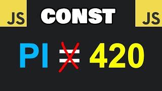 JavaScript CONSTANTS are easy 