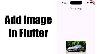 How To Add Image Into Flutter App