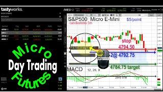 Day Trading Micro E-Mini Futures:  Trade Setup for Micro Plus S&P 500 Trade