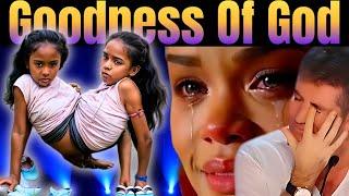 Everyone cries with TWINS singing God's goodness - Powerful worship performance | AGT: 2024