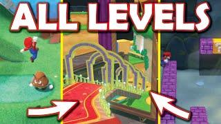 Overlapping ALL LEVELS TOGETHER in Super Mario 3D World [Super Mario 3D World mod] World 1