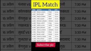 IPL match kab se suru hoga | IPL match time table 2023 | IPL match scheduled 2023 #shorts