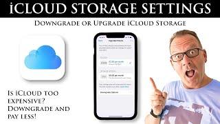 iCloud Storage Settings. Downgrade, Manage, and Pay Less. SAVE MONEY.