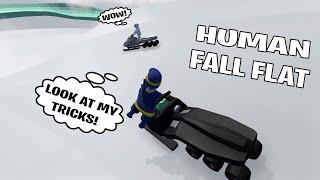 NINJA AND DJ MARSHMELLO SNOWMOBILING in HUMAN FALL FLAT