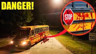 IF YOU SEE BLOOD ON A SCHOOL BUS, RUN! (it’s a TRAP)