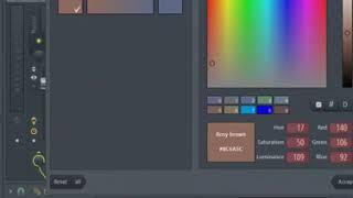 How to adapt color gradients and unify the names of the channels, tracks, and patterns in FL studio