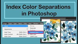 INDEX COLOUR IN PHOTOSHOP!! Index Colour Separation in Photoshop for BEGINNERS #photoshop