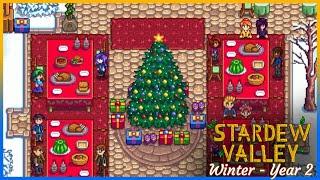 STARDEW VALLEY Chill gameplay for relax or study - Full winter Year 2 | No commentary