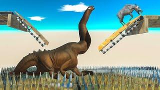 RUN FaST or BridGE OPEN and You'll FaLL into SPIKES BeloW - Animal Revolt Battle Simulator