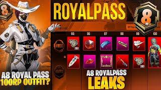 A8 Royal Pass New Leaks | A8 Royal Pass 100Rp Outfit | Next Season Cycle Rewards | Pubg Mobile