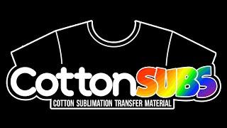 How to do Sublimation on Black Dark 100% Cotton Shirt using CottonSubs using the Box tack Method