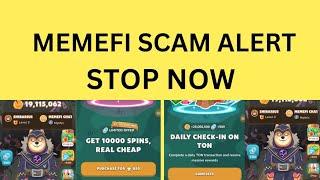 MEMEFI SCAM ALERT AND REVIEW: STOP IT NOW!