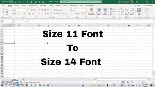 How To Change The Document Default Font Size In Microsoft Excel With Ease!