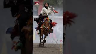 Tibetan Traditional Horse Riding Styles #tibet #tibetan #horseriding #horsemanship #viral_video