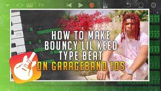 How To Make Lil Keed Type Beat on GarageBand iOS  | how to make bouncy guitar trap beat 2020