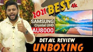 Samsung 2021 Latest 4k Ultra HD Tv || Samsung Crystal Display 4k || 55AU8000 || Unboxing & Review