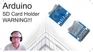 WARNING!!! Arduino 3.3 volt (only) SD Card Holder (4K)