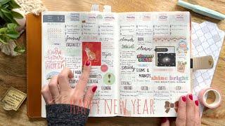 Hobonichi Cousin 2022 Planner–Flip Through of Monthly & Weekly Spreads Memory Keeping with Stickers