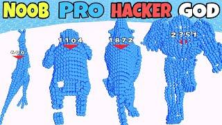 NOOB vs PRO vs HACKER vs GOD in Pixel Battle Big Update Part2