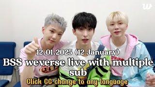 All subtitle12 January BSS full weverse live #vlive#bss #weverse#seventeen#carat#fyp#video#vlive