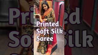 Printed Soft Silk Saree  Sanjana Creation#silksaree #saree #silkcotton #sareelove #silk #sareelook