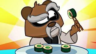 Om Nom Stories - Sushi Master  | Funny Cartoons on HooplaKidz Shows