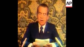 SYND 2 7 74 NIXON SPEECH ON SOVIET TV