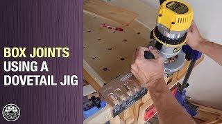 Box Joints Using a Dovetail Jig // Woodworking