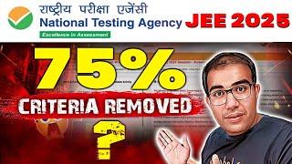 JEE 2025 | Urgent Live | Reservation and 75% Criteria Update | Vinay Shur Sir