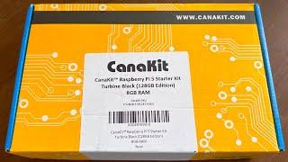 Unboxing CanaKit Raspberry Pi 5 (8GB RAM) Starter Kit Pro — Turbine Black (128GB MicroSD)