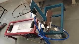 Pneumatic sheet cutting machine by the use of Geneva Feed Mechanism