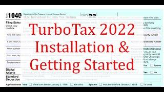 TurboTax 2022 How to Install and Get Started