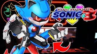 SONIC MOVIE ADVENTURE ! ACHEI A NOVA ÀREA SECRETA E COMO DESBLOQUEAR O METAL SONIC DO FILME 3!