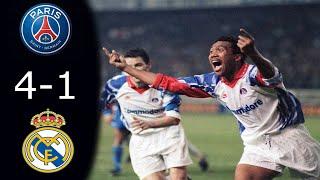 PSG - Real Madrid | Coupe UEFA 1993 | 4-1 | All Goals & Extented Highlights | Résumé du Match