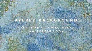 Easy techniques to create a beautiful old wallpaper look | TUTORIAL