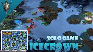 Warcraft 3 melee: IceCrown Solo Game 12 Players | Mad Tigerrr