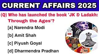 Current Affairs January 2025 MCQs | Updated Current Affairs MCQs 2025 |