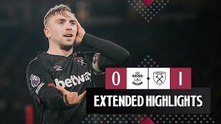 Extended Highlights | Southampton 0-1 West Ham | Premier League