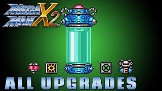 Megaman X2 - All Items / Upgrade locations