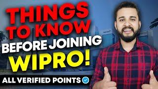 YOU MUST KNOW THESE THINGS BEFORE JOINING WIPRO | Interesting Facts about Joining WIPRO